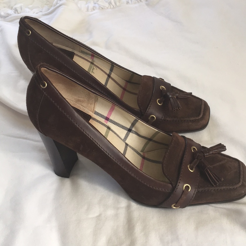 Coach Tassel Block Heels